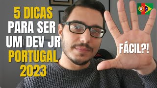 5 dicas para conseguir emprego de DEV JR em Portugal 2023 programadoremportugal [upl. by Yrekcaz]