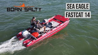 Sea Eagle FastCat 14 Overview  Inflatable Catamaran Boat  A Portable and affordable fishing boat [upl. by Stambaugh]