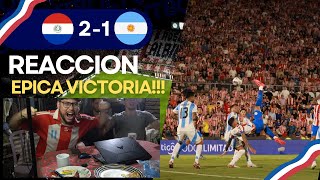 REACCION  PARAGUAY 2 VS ARGENTINA 1  ELIMINATORIAS 2026  TONY LOCURA [upl. by Bodwell]