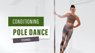 BEGINNER POLE CONDITIONING WORKOUT 15 minutes [upl. by Ailegave951]