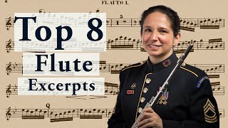 Top 8 MOST Requested Flute Excerpts [upl. by Enirahtac800]