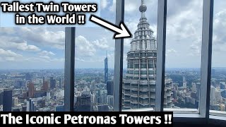 4K Visiting The Iconic Petronas Tower Observation Deck petronastwintowers [upl. by Siberson943]