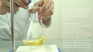 Edexcel Core Practical 91 GCSE C59C Acid alkali titration using burette pipette amp an indicator [upl. by Henebry]