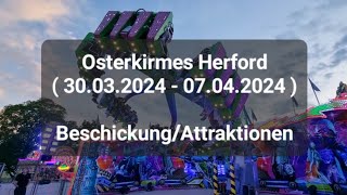 Osterkirmes Herford  30032024  07042024   Beschickung  Attraktionen [upl. by Illak]