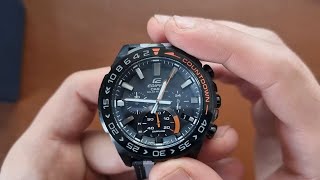 Unboxing 📦 Casio Edifice Solar Chronograph EFSS550BL1AVUEF [upl. by Aneema344]