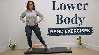 Lower Body Band Exercises  Exercises for Glutes Quads amp Hamstrings [upl. by Alemahs]