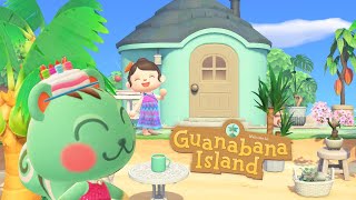 crafting mint a beach for her birthday in animal crossing new horizons ✨ [upl. by Brigit]