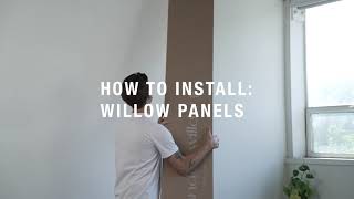 How to Install Wood Slat Wall Panels from Andor Willow [upl. by Januisz]