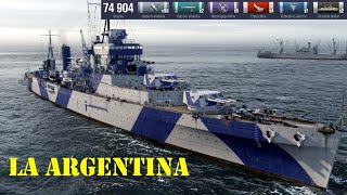 Wows  La Argentina 74 904 dmg 4 kill [upl. by Refanej44]