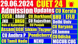 2906 2024 Latest Updates CUET2024  Admission Counselling Merit List  Admission Cancellation [upl. by Idarb149]