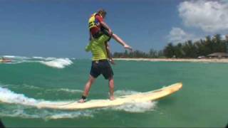 Accessurf Hawaii Surfing with handicap children amp adults Amazing [upl. by Aikrehs]