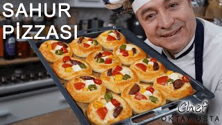 SAHUR PİZZASI ❗️Nasıl Yapılır ❓ Oktay Usta [upl. by Gilda97]