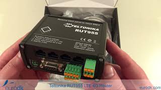 Teltonika RUT955 LTE 4G Router Dual SIM  QUICK UNBOXING amp SPECIFICATIONS 4K [upl. by Chaworth]