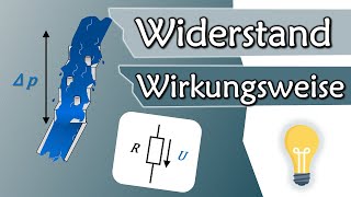 Wie wirkt ein Widerstand im Stromkreis Erklärung anhand Wassermodell  Gleichstromtechnik 2 [upl. by Nylirak]