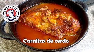 Como hacer carnitas de puerco para tacos o burritos [upl. by Newg522]