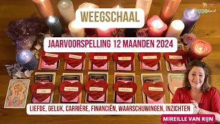 WEEGSCHAAL STERRENBEELD JAARVOORSPELLING 2024 TAROT LENORMAND ASTRO  MIREILLE VAN RIJN [upl. by Eillah686]