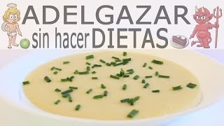 VICHYSSOISE LIGHT CREMA DE PUERROS ADELGAZAR SIN HACER DIETAS [upl. by Peedsaj]