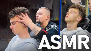 ASMR  Amazing Barber Treatment and ASMR Head Massage For Sleep Relief [upl. by Hluchy97]