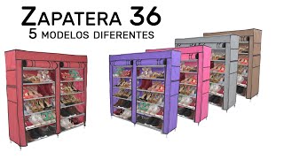 Zapatera 36 organizador de calzado para 36 pares [upl. by Helgeson]