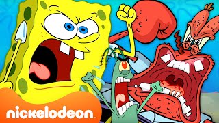 SpongeBob ANGRIEST Moments 😡  SpongeBob SquarePants  Nickelodeon UK [upl. by Laro73]