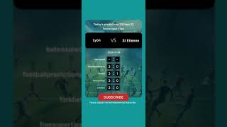 Lyon vs St Etienne Today Prediction football predictions bettingtips [upl. by Peacock]