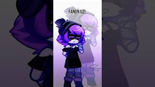 Fanon Uzi vs Canon Uzi 💜 shorts edit gachaedit art murderdrones animation gachaanimation [upl. by Schmidt]