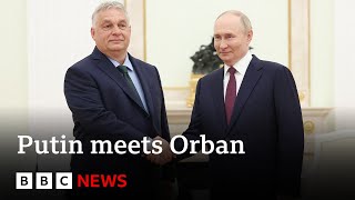 Ukraine war EUs most Russiafriendly leader meets Putin in Moscow  BBC News [upl. by Artemas]