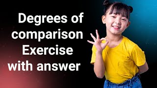 Degrees of comparison Exercise with answer stepstolearnEnglish [upl. by Dumond]