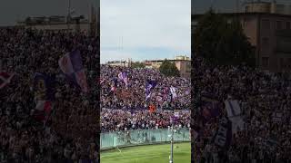 FiorentinaLazio Curva Fiesole coro quotsiamo gli ultras viola quot 💜 220924 [upl. by Aldos]