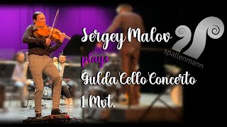 Sergey Malov plays Gulda Cello Concerto on Violoncello da Spalla 1 Mvt [upl. by Eniortna966]