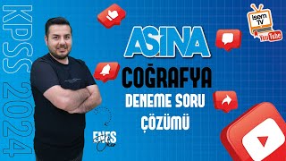 1 Kpss Coğrafya Deneme Sınavı  1  Enes EKER  İsemTV 2024 [upl. by Columbus731]