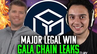 🟢GALA GAMES COFOUNDER MAJOR LEGAL WIN GALA CHAIN IS INSANE [upl. by Koerlin960]