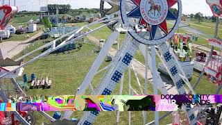 SUNDAY LIVE Setting up Carnival Rides and Midway for the Dodge County Fair Part 2 [upl. by Haggerty]