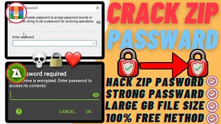 Crack Large zip file password  strong Passward recovery in 1 mint Open file without Passward [upl. by Ahsaf]