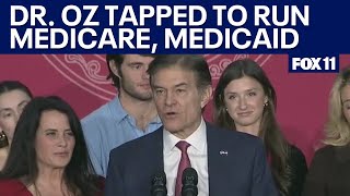 Dr Oz tapped by Trump to run Medicare Medicaid [upl. by Llyrrad]