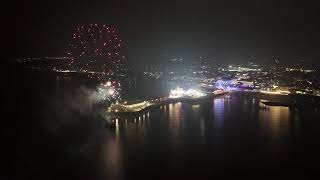 Clacton On Sea Essex Pier fireworks night display DJI Mini 4 pro drone Part 1 05112024 [upl. by Beasley]