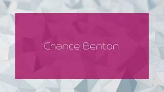 Chance Benton  appearance [upl. by Onafets243]