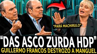 ¡GUILLERMO FRANCOS DEJÓ LLORANDO la ZURDA de MANGUEL en VIVO y BANCÓ a MILEI [upl. by Standush]