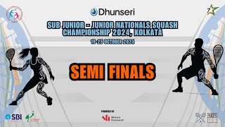 Semi Finals  The Calcutta Racket Club  SC2  Junior Nationals Championships 2024 Kolkata [upl. by Zahavi332]