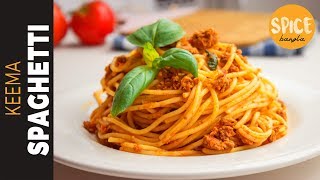 কিমা পাস্তা  স্প্যাগেটি  টিফিন রেসিপি  Keema Spaghetti Recipe Bangla Meat Mince Spaghetti Recipe [upl. by Yecad]