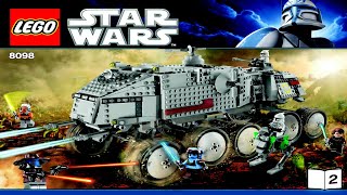 LEGO instructions  Star Wars  8098  Clone Turbo Tank Book 2 [upl. by Rybma43]