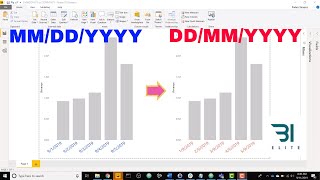 Power BI  CUSTOM Date Formats MMDDYYYY to DDMMYYYY [upl. by Miza]