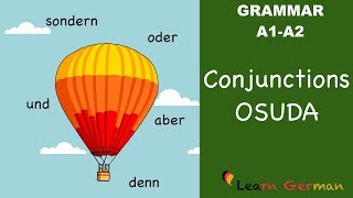 Learn German  German Grammar  Konjunktionen  oder sondern und denn aber  A1  A2 [upl. by Phipps]