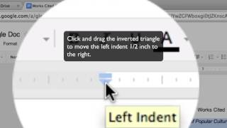 Google Docs Hanging Indent Tutorial [upl. by Noleta]