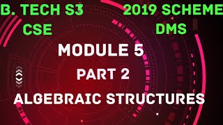 MAT203 Discrete Mathematics StructuresModule 5 part 2 2019 scheme [upl. by Isoj]