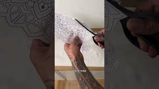 How I apply round tattoo designs on the knee tattoo tattooartist tutorial [upl. by Rostand906]