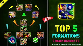 Top 5 The Best Formations In eFootball 2025 🔥  Best Formation eFootball 2025 [upl. by Nomar360]