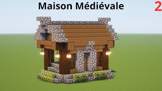 Comment construire une Petite Maison Médiévale  Tuto Build 2  Minecraft 120 [upl. by Enitsyrk894]