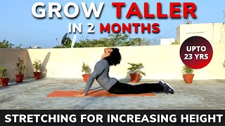 Best STRETCHING EXERCISES to GROW TALLER How to Increase Height after 20 Height increase exercises [upl. by Tavish]