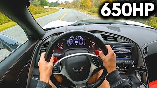 POV What Its Like to Drive a C7 Corvette Z06 [upl. by Magda]